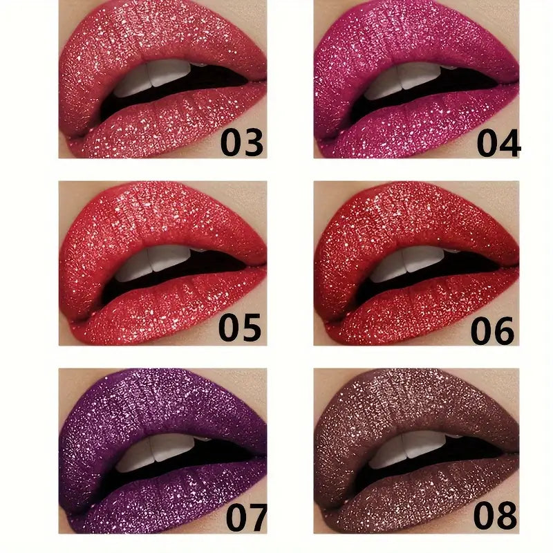 💫💄🫦Brillo labial Glitter x 6 unidades🤩💫💖
