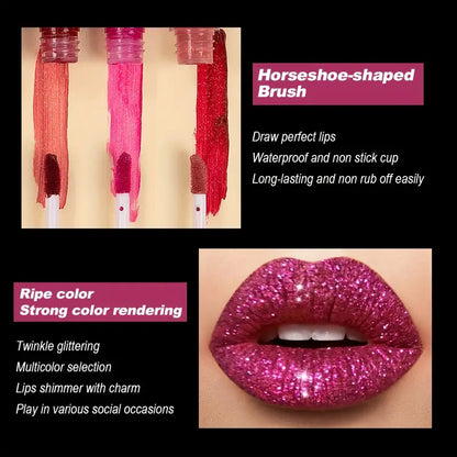 💫💄🫦Brillo labial Glitter x 6 unidades🤩💫💖
