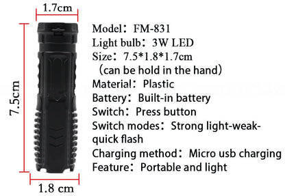 💯🔥GRAN LIQUIDACION🔥💫🔦Linterna recargable multifuncional🔦🔥