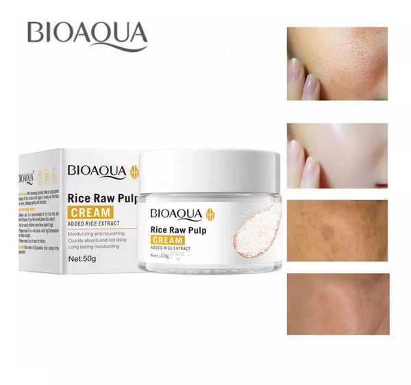 🌾🍃👩Kit x 5 Rutina Facial Oriental de Arroz | Tratamiento Facial Anti-Edad 👩‍🦳y Aclarante - BIOAQUA🌾🍃