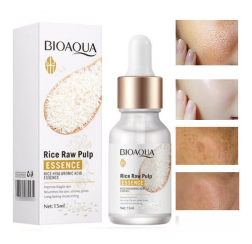 🌾🍃👩Kit x 5 Rutina Facial Oriental de Arroz | Tratamiento Facial Anti-Edad 👩‍🦳y Aclarante - BIOAQUA🌾🍃