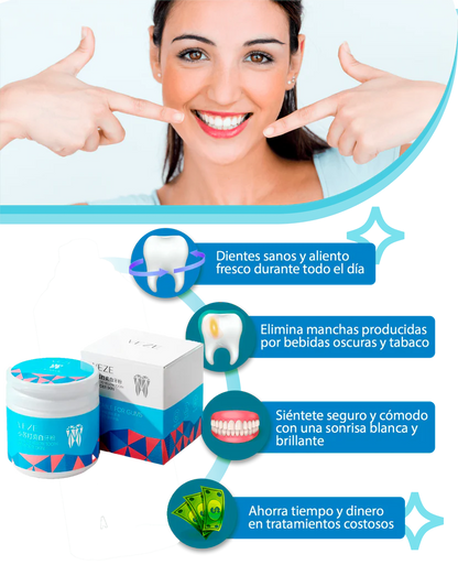✅💯Gran Oferta Sonrisa Brillante 🤩Polvo Blanqueador De Dientes Veze🦷✅
