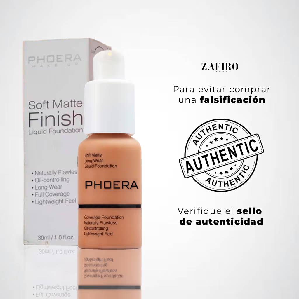👉🤩BASE PHOERA MATTE ALTA COBERTURA💫🔥