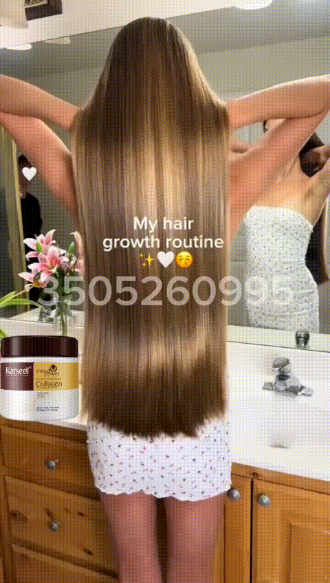 🔥💫🤩Mascarilla anti friz Capilar de colágeno – Karseell 💯ORIGINAL🙋‍♀️🔥