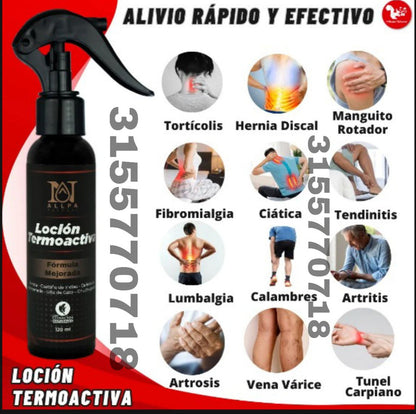 🔥🔥ALIVIA LOS MUSCULOS Y ARTICULACIONES 🤩 LOCION TERMOACTIVO 🍃🔥🔥