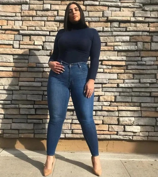 🤩🔥LO MAS VIRAL JEANS SKINNY🤯 ⚡MOLDEADOR DE ABDOMEN Y CINTURA😍