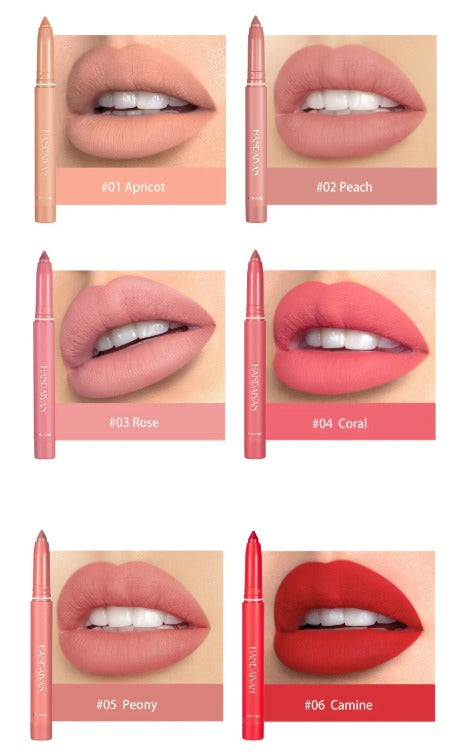 😍🔥SET DE 6 LABIALES 👄 MATE DURACION POR 24 HORAS 🎀🔥