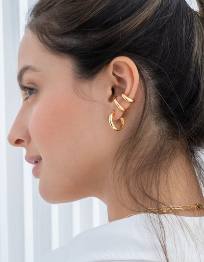 🔥💖GRAN OFERTA DE SET ARETES X3 BASIC GOLD AMI💖🔥