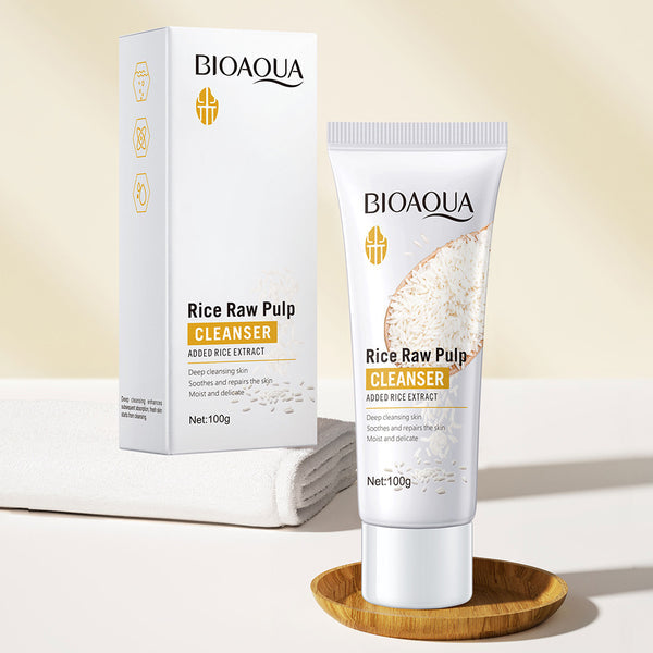 🌾🍃👩Kit x 5 Rutina Facial Oriental de Arroz | Tratamiento Facial Anti-Edad 👩‍🦳y Aclarante - BIOAQUA🌾🍃