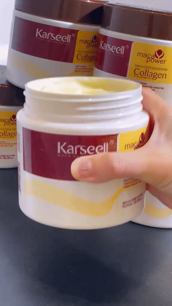 🔥💫🤩Mascarilla anti friz Capilar de colágeno – Karseell 💯ORIGINAL🙋‍♀️🔥